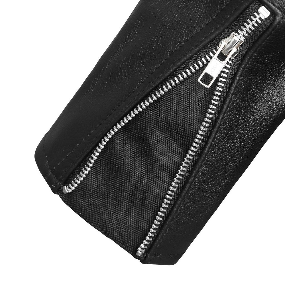 Men's Top Performer Motorcycle Leather Jacket with Double Conceal Carry Pockets - Picture 7 of 8